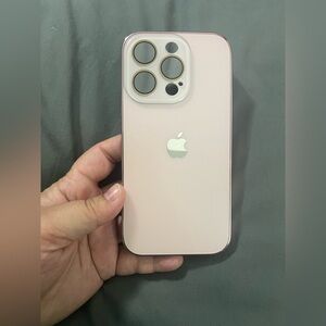 Apple iPhone 14 Pro phone case light pink rose gold